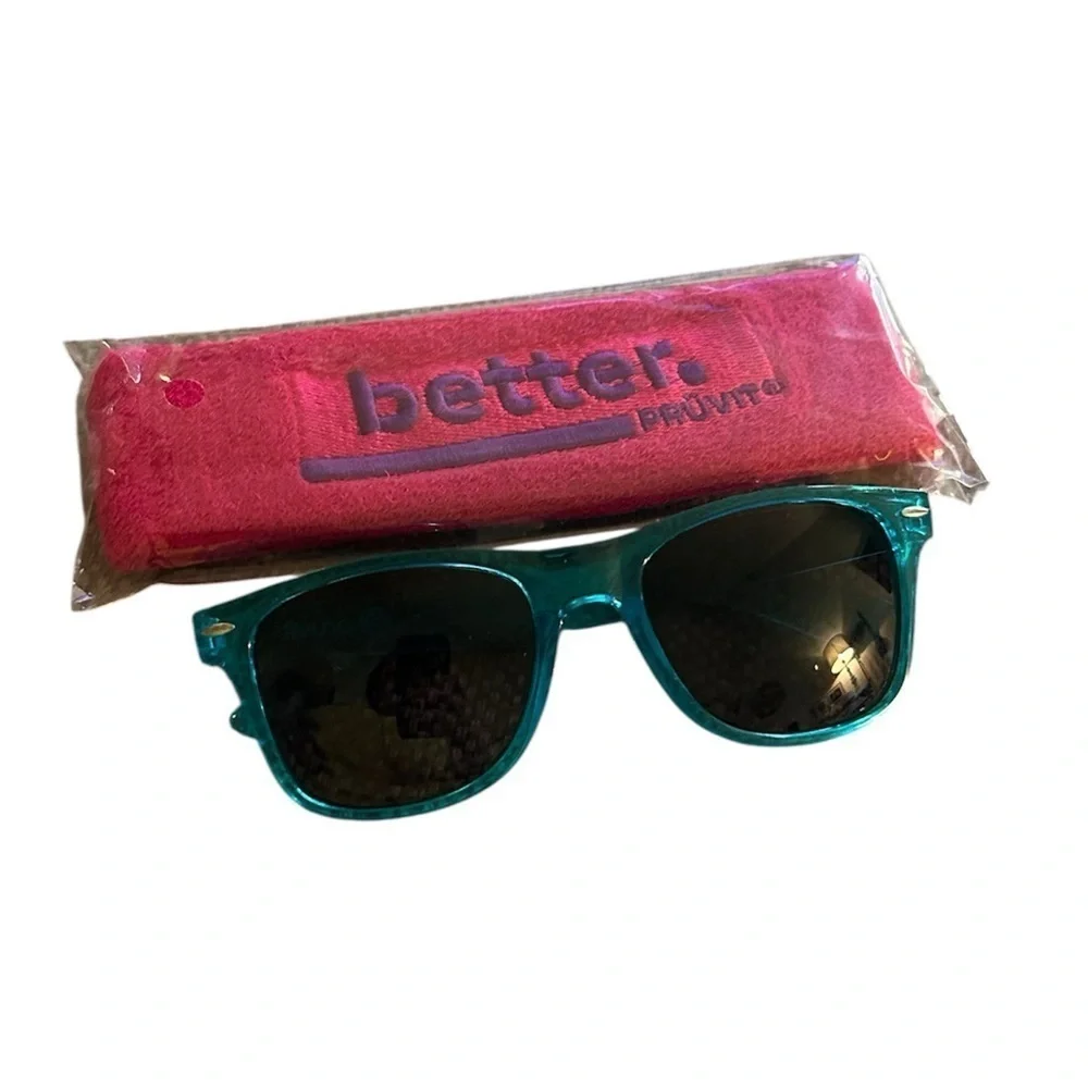 NWOT Pruvit Sunglasses and Sweatband